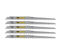 5 x SabreCut SCRS1617K_5 300mm 3 TPI S1617K Hojas de sierra de sable para corte de madera muy rápidas compatibles con Bosch Dewalt Makita y muchos otros