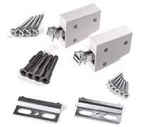 5 x SO-TECH® Colgador Armario Juego Completo blanco Colgador para Amrario Capacidad de carga hasta 120 kg