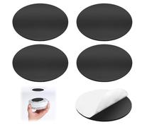 5 x Soporte Magnético para Detector de Humo - Almohadillas Autoadhesivas, Fijación Magnética, Imanes Fuertes, Ideal para Detectores de Incendios y Gas, Montaje Sin Taladro