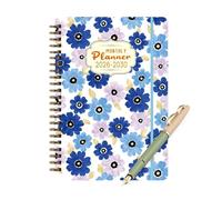 5 Year Daily Planner - Coil Bound Datebooks for 2026 to 2030 | Monthly and Weekly Scheduling Organizer for School, Student, Business, Work, Desk Planning, Notes, Goals, Appointments, Time Management