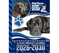 5-Year Monthly Planner 2026-2030: Dated Large / 60 Month Agenda / With Notes Pages - To Do List / Great Dane - Dog Themed Cover