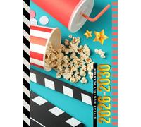 5-Year Monthly Planner 2026-2030: Hardcover / Dated Large / 60 Month Agenda / With Notes Pages - To Do List / Film Cinema Theater Themed - Movie Night Cover Design
