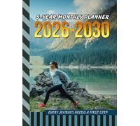 5-Year Monthly Planner 2026-2030: Hardcover / Dated Large / 60 Month Agenda / With Notes Pages - To Do List / Woman Runner Running - Nature Landscape Cover Design