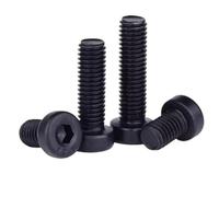 50/10/20/50/100 Uds M3 M4 M5 M6 M8 M10 M12 M14 M16 Zócalo Hexagonal Fino Bajo Corto Cabeza Allen Tornillos Grado 12,9 Acero Negro(8mm,M5-50pcs)