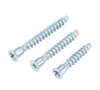 50/100/200/500/1000 unids/lote tornillos hexagonales o Po Zi con cabeza avellanada for muebles, tornillos de confirmación for madera DIY(100Pcs,Pozi M7 L70mm)