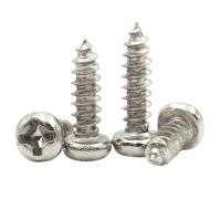 50/100/200/500 Uds M1 .2 .4 .7 M2 .3 .6 M3 M4 M5 Tornillo Autorroscante De Cabeza Redonda Cruzada Acero Al Carbono Niquelado(18mm,M2.3 x100pcs)