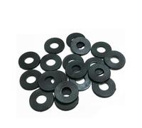 50/100/200/500 Uds M2- M20 arandela plana de nailon negro espaciador plano anillo de junta de aislamiento para perno de tornillo(M12x20x2,200Pcs)