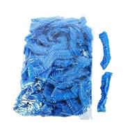 50/100/200 piezas de cubiertas for tapas baño, accesorios transparentes e impermeables, gorros for el cabello, productos Para Hogares, Hoteles(Blue 100PCS)