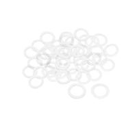 50/100/200 Uds M3 .5 M4 M5 M6 M8 M10 M12 M16 M18 M20 arandelas planas de nailon junta plana aislante arandela espaciadora de anillo de sellado(M16x28x1mm,100Pcs)