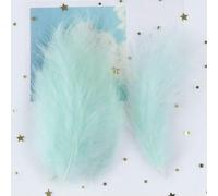 50/100/300/500 stuks kalkoenveren 10-15 cm pluizige decoratieve veren voor doe-het-zelf bruiloft sieraden decoratie accessoires-muntgroen-50 stuks