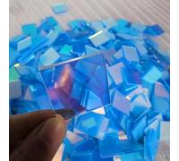 50/100/300/500pcs Mini Holographic Acrylic Sheet Plexiglass Sheet, Double Sid Holo Plexiglass Tiles for DIY Crafts, Art Deco, Mosaic Art, Light & Shadow Artwork
