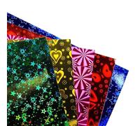 50/100 hojas de papel multicolor brillante de 15 cm, papel metálico para manualidades, envoltura de regalos y decoración, papel nacarado