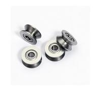 50/100 Piezas V624ZZ V624 624W 4x13x6 mm Rueda de rodamiento de Bolas con Ranura en V for riel guía de 4 x 13 x 6 mm(Bearing Steel,100Pcs)