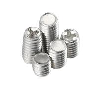 50~100 tornillos prisioneros sin cabeza M2 M2.5M3M4 304 A2 de acero inoxidable con cabeza cruzada y punta plana(M2.5x2.5mm-100pcs)