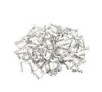 50/100 Uds 6,3mm 4,8mm correa anti-trasera resorte de bloqueo automático bloque de terminales prensado en frío junta de cobre de alambre(6.3mm 100pcs)