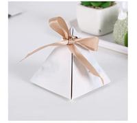 50/100 Uds. Caja de regalo de caramelos triangular marmoleado DIY papel Kraft cajas de Chocolate de San Valentín embalaje decoración de boda de Año Nuevo-marmoleado,100 Uds