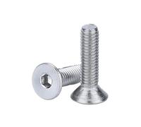 50-100 Uds Din7991 Gb70.3 Iso10642 Jisb1194 M2 .5 M3 M4 M5 M6 304 tornillos hexagonales avellanados de acero inoxidable tornillo cabeza plana(12mm,M4-100pcs)