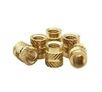 50/100 Uds M1M1.2M1.4M2 Tuerca De Inserción Moleteada Rosca Latón Tuercas Piezas Integradas Cobre