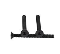 50/100 Uds M5 M6 6/8/10/20/25/30/40/50/55/60mm Negro 10,9 Grado Acero DIN7991 Hexágono Plano CSK Tornillo De Cabeza Avellanada(M5x18 (0.8mm Pitch),50PCS)