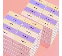 50/100 Uds. Papel de lija para decoración de uñas 100/180 180/180 lima de uñas Semilune Banana pulidora de uñas curvada pulidora herramientas de papel de lija-TF008 (100 uds)