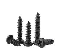 50/100 Uds Tornillo De Madera Autorroscante M1 .2 .4 .7 M2 .3 .6 M3 .5 M4 Negro Mini Micro Cruz Redonda Pan Cabeza Gafas Tornillos(8mm,M2.6 x 100Pieces)