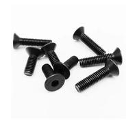 50/100pc DIN7991 M2 M2.5 negro 304 acero inoxidable hexagonal cabeza avellanada plana tornillo longitud 3-40mm(100pcs M2x6mm)