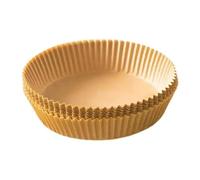 50/100PCs Air Fryer Filter Paper Disposable Paper Air Fryer Parchment Liners Baking Papers Filters Kitchen Micro-wave(50 PCs brown)