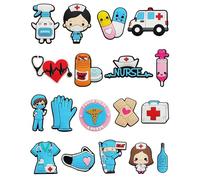 50/100pcs Al azar Zapato Encanto, Accesorios De Joyería Crocs, Decoración De Zapato, L, Caucho