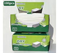 50/100uds. Almohadillas Electrostáticas para Trapeador - Eliminación de Polvo , Compatibles con Aspiradora, Paños Desechables de Fácil Uso para Limpieza del Hogar, Trapeadores para Limpieza de Pisos