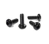 50/10pcs M2 M3 M4 M5 M6 M8 Negro 304 Acero inoxidable Hexalobular Socket LobeButton Tornillo de cabeza redonda(Black 304,3MM_M2.5 (50PCS))