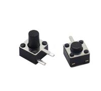 【50-10PCS】Microinterruptor 4.5 * 4.5 3P Botón Momentáneo Táctil Pulsador 3 Pines DIP Ángulo Derecho 4.5x4.5x3.8/4.3/4.5//5/6/7/8/9/10 mm(4.5X4.5X5MM,10PCS)