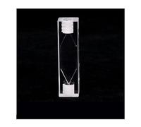50 * 12.5 * 8mm In-line Threaded Fluorescent Flow Cell, Quartz Material Fused-in-place Environmental Detection Vessel