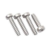 50-200 Uds M1.7M2M2.3M2.6M3 304 Cabeza Hexagonal De Acero Inoxidable Tornillos Autorroscantes Cola Plana Longitud 3-30mm(M2.3x10mm-(100Pcs))