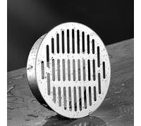 50-200mm Drenaje De Suelo De Acero Inoxidable, Cubierta De Alcantarillado Redonda, Filtro De Desagüe Extraíble, Tapa De Drenaje Para Techo Patio Suelo(50mm/1.97in)