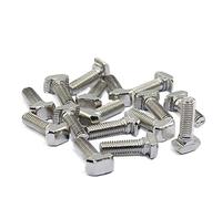 50/30/20 Uds M5 T tipo tuercas conector de aluminio for perfil de aluminio 2020 tornillos de cabeza(M5x12 20PCs)