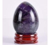 50 * 35 MM Amethyst Egg Undrill Natural Crystal Mineral Stone Ball Home Decoration Accessory Kegel Massage For-1 pcs