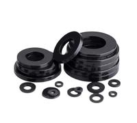 50~500 Uds. Arandela plana de nailon de plástico negro espaciador plano anillo de junta de aislamiento de M2-M20 for tornillo