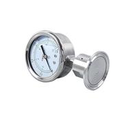50.5mm installation of Chuck Food grade clamp connected with diaphragm pressure gauge dry pressure gauge 0-10 Bar(0-6Mpa)