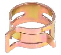 50 abrazaderas de manguera de resorte galvanizadas de acero al manganeso 65MN, diámetro interior de 4 mm a 22 mm, hebilla elástica de alta resistencia for tuberías de agua.(15mm)