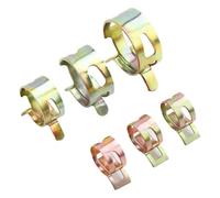 50 abrazaderas elásticas de tubo galvanizadas con zinc color