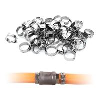 50 Abrazaderas PEX Cinch, De Acero Inoxidable, De 5,8 A 7,0 Mm A 117,3 A 120,5 Mm, For Mangueras De Una Sola Oreja, Aptas For Tuberías De Agua.(12.8～15.3mm)