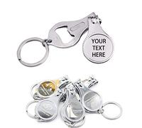 50 abrebotellas multifunción 4 en 1, cortaúñas, cervecería de recuerdos de boda, personalización privada, plateado, regalos multiherramienta para hombres