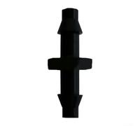 50 accesorios de riego de púas de 4 mm para piezas del sistema de goteo, accesorios de riego de jardín y componentes de aspersor, suministros de invernadero para colgar cestas (unión recta de 2,5 mm)