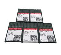 50 agujas Groz-Beckert DPX35 134-35(R) para pie de pie en caja de plástico transparente CKPSMS compatible con/repuesto para PFAFF marca 145 335 545 1245 (tamaño de aguja: 22/140)