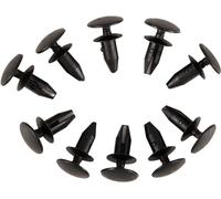 50 alerones negros para moldura de portón trasero, clips de alerón para portón trasero, remaches de repuesto para tapa de alerón, clips de tapa de portón trasero, clips de parachoques de coche