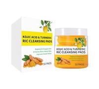 50 almohadillas de limpieza de cúrcuma de ácido Kojics, esponjas de limpieza facial, ingredientes naturales, equilibra el de la piel y el agua, múltiples usos para la cara y el cuerpo