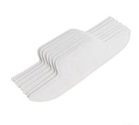 50 almohadillas desechables que absorben el sudor, protectores de ala de sombrero para camisas y protectores de tela no tejida suave transpirable en 2 longitudes para trabajo deportivo (29 cm)
