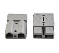 50 Amp 6AWG Style DC Connector 12-24V Quick Connect Grey Fire Resistant PPO Housing for EV for charger Battery Pack (5PCS)