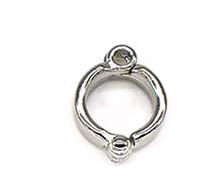 50 anillos de metal para patas de loro, patas de apertura activa, para pájaros pequeños y grandes, clips de aleación para volar fuera de pollo, bandas pequeñas