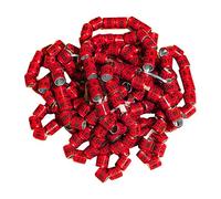 50 anillos para patas de paloma 2023 para patas de pájaro, para aleta de bantam, rojo canario, 50 unidades